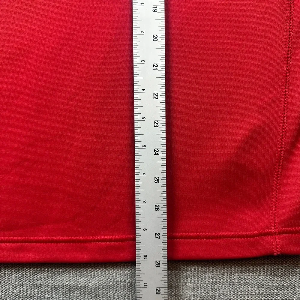 Nike Therma-FIT Quarter Zip Pullover Mens Medium Red   Performance Top
